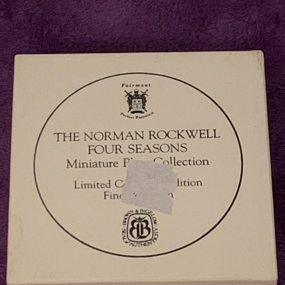 523 Fancy Footwork - Norman Rockwell Four Seasons Miniature Plate Collection - Picture 5 of 5
